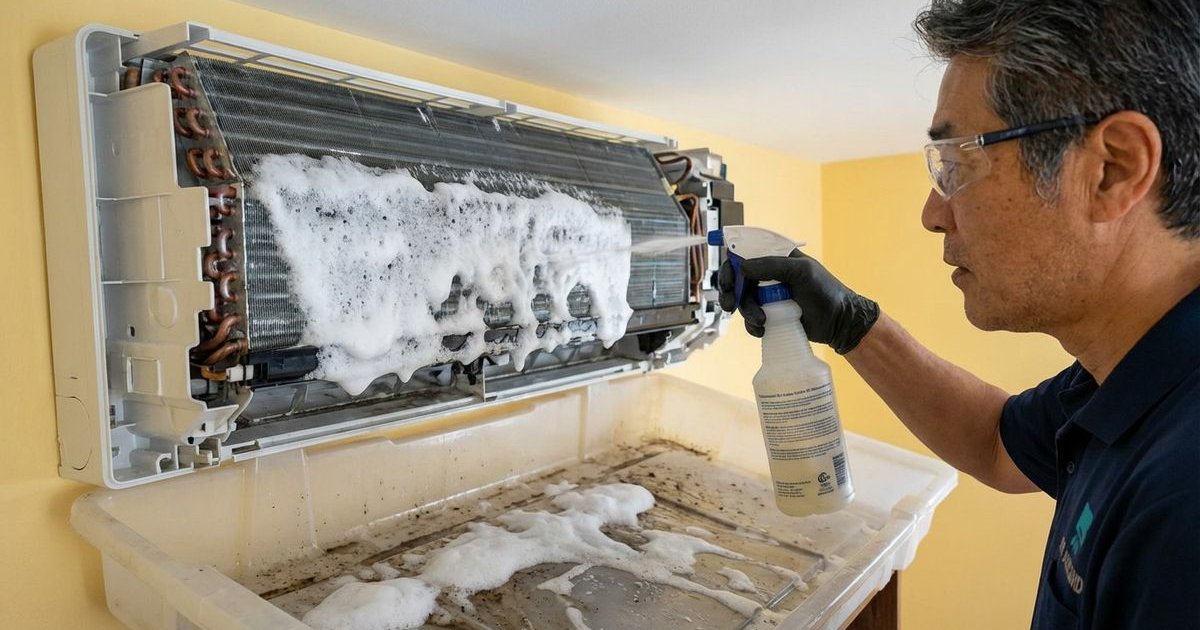 Comparison between chemical wash and normal aircond servicing