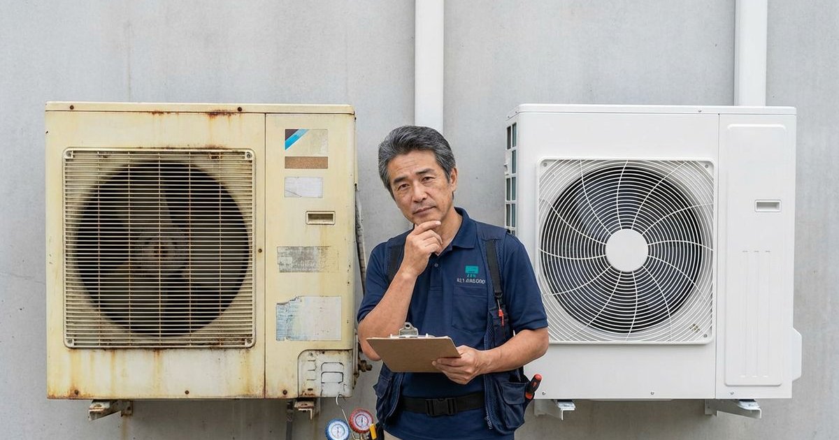 Decision guide for repairing or replacing aircond