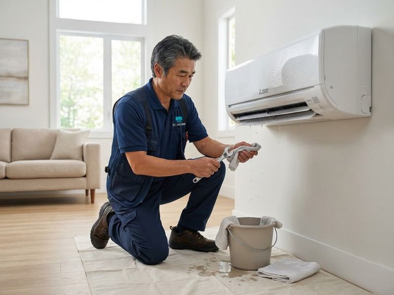 Aircond water leaking repair